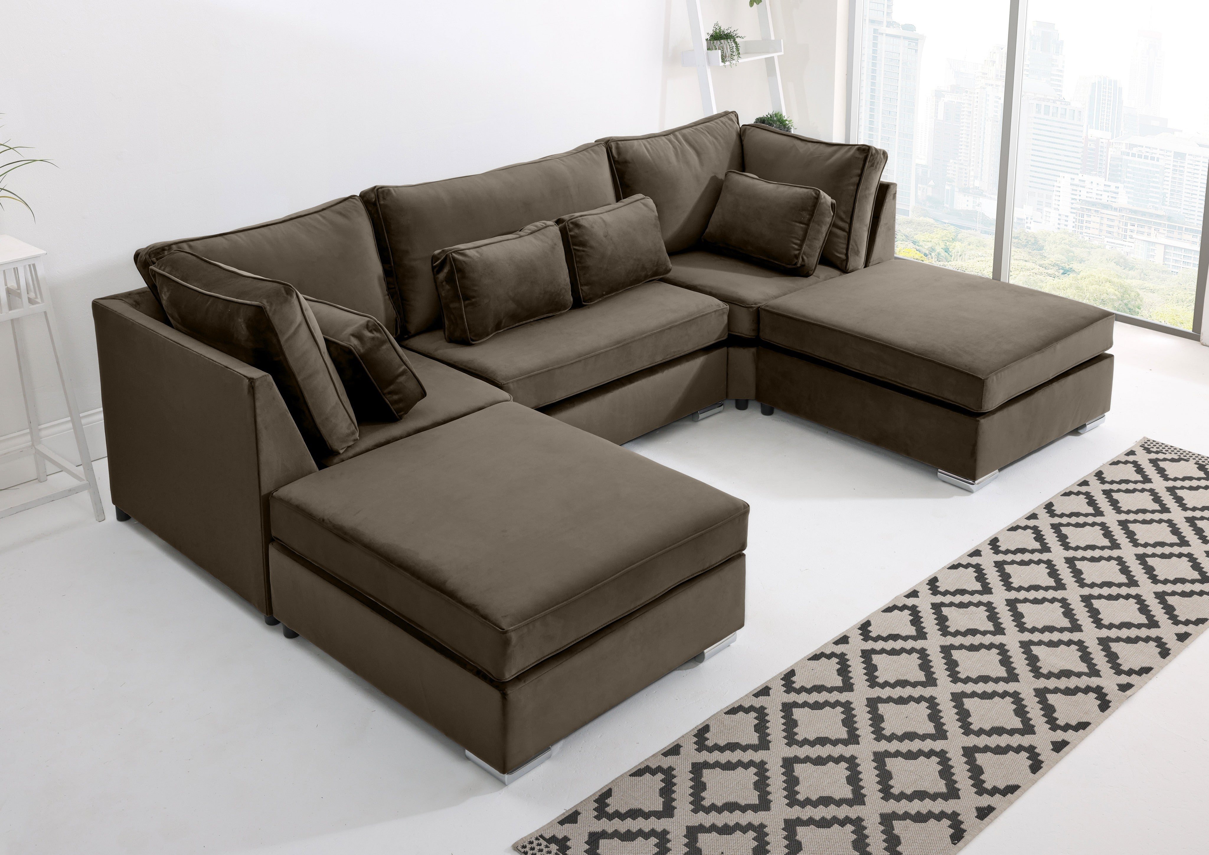 Lux U Shape Fullback + Extra Cushions