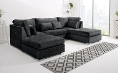 Lux Chenile U Shape Fullback + Extra Cushions