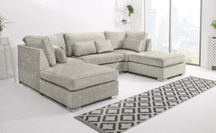 Lux Chenile U Shape Fullback + Extra Cushions