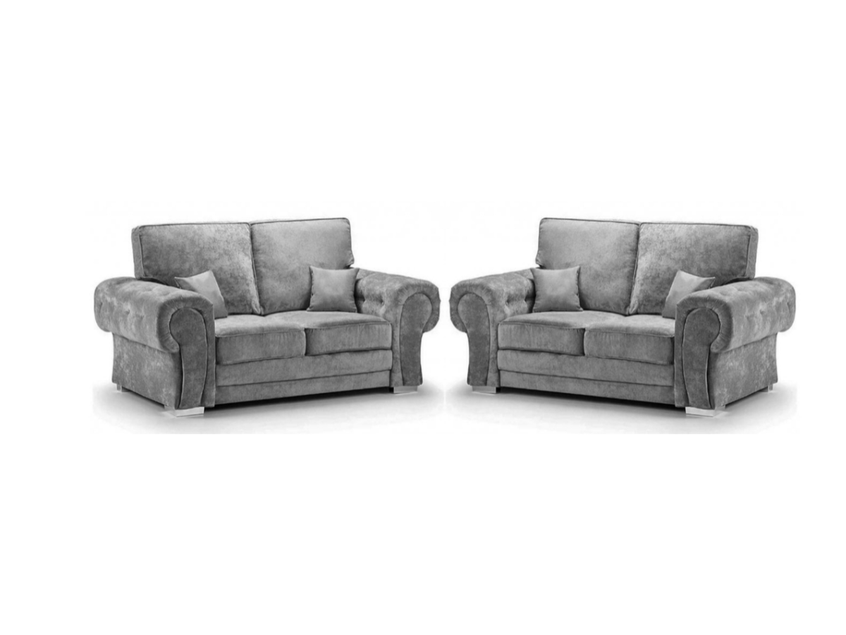 Vegas 2+2 Sofa Set Grey