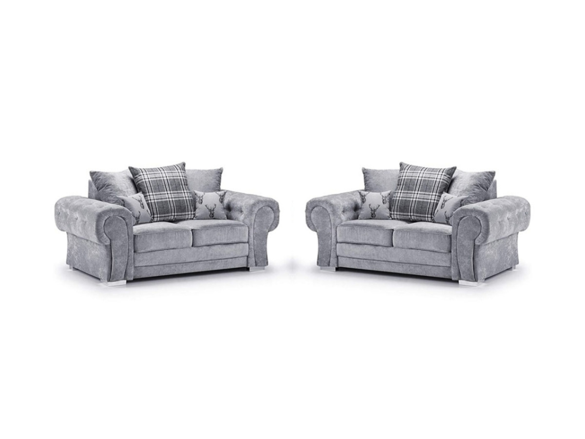 Verona 2+2 Sofa Set Grey